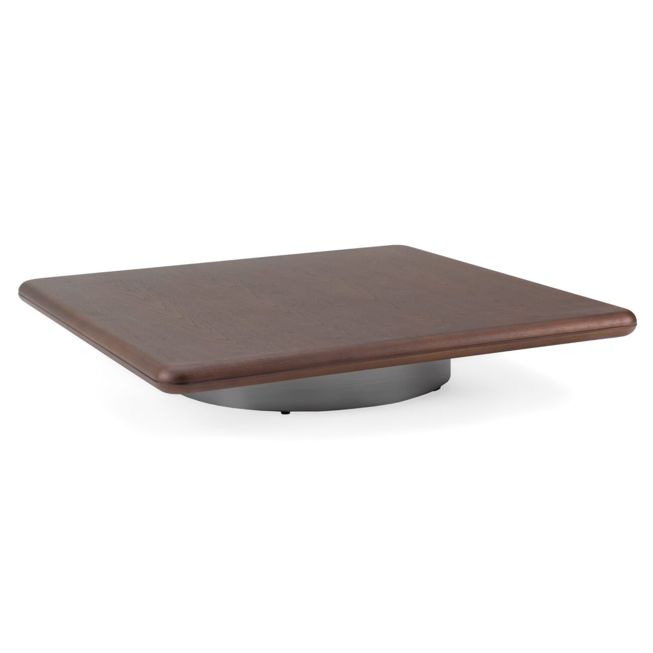 Modrest Valley - Modern Walnut + Titanium Coffee Table Set - Image 3