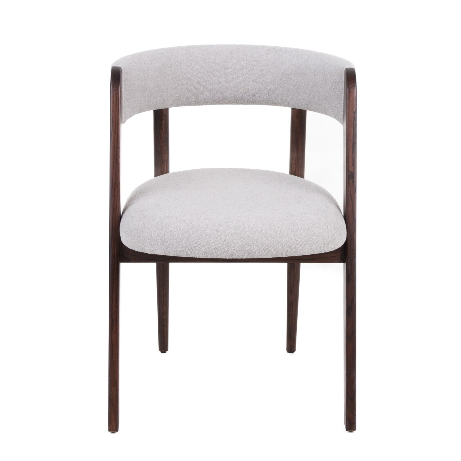 Modrest Vegas - Modern Light Grey + Walnut Oak Dining Chair (Set of 2) - Image 3
