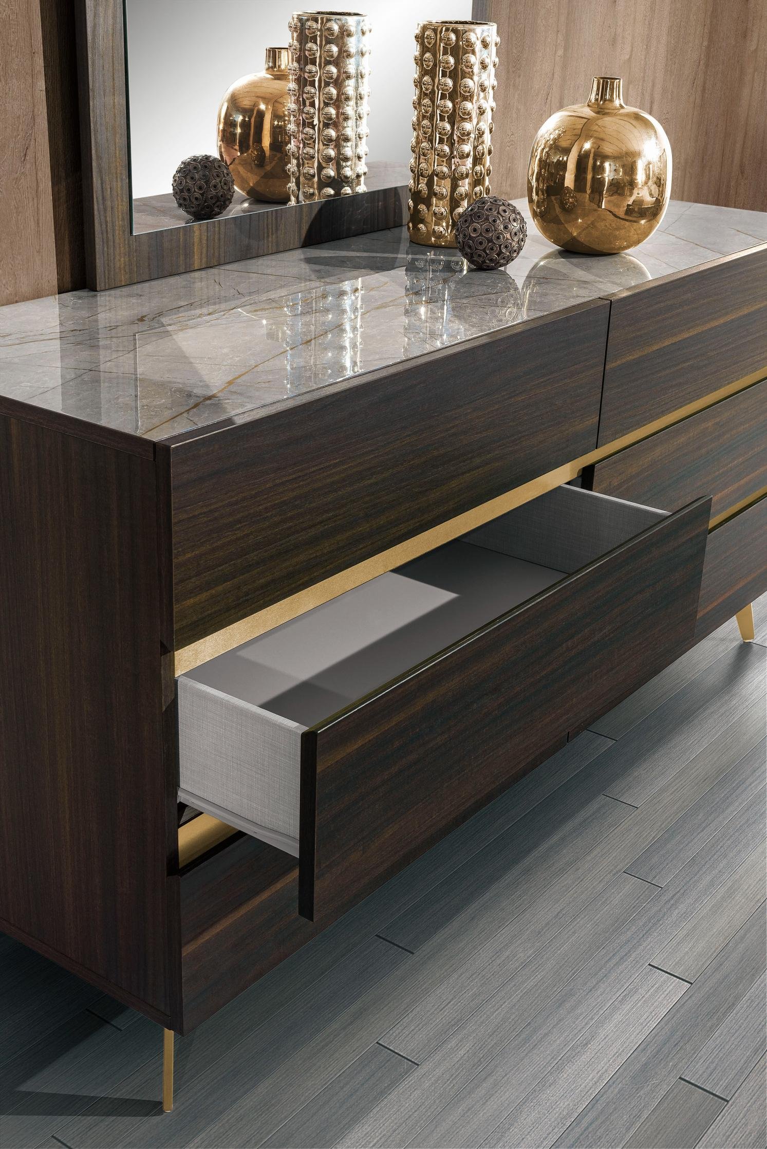 Nova Domus Velondra - Queen Modern Eucalypto + Marble Bedroom Set - Image 2