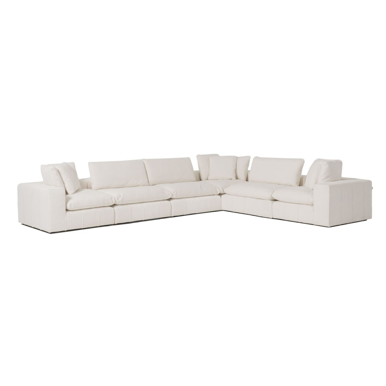 Divani Casa Vicki - Modern Off-White Fabric Modular Corner Seat - Image 5