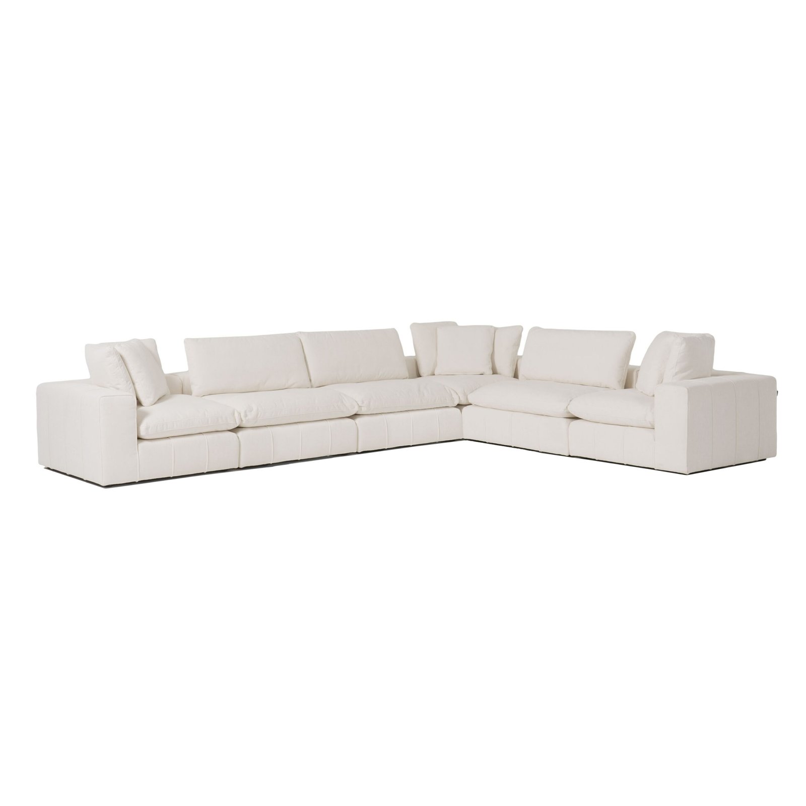 Divani Casa Vicki - Modern Off-White Fabric Modular Corner Seat - Image 5