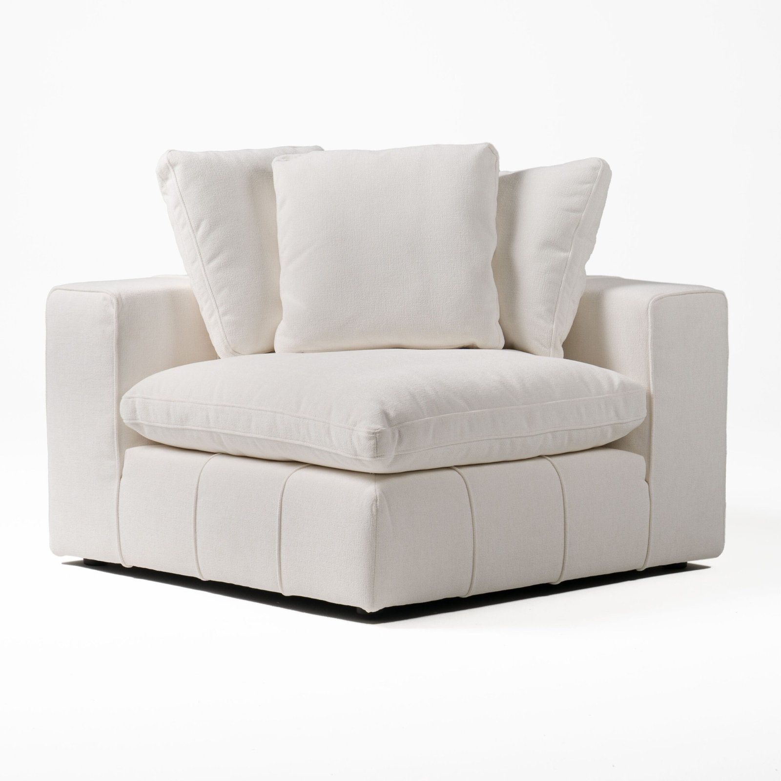 Divani Casa Vicki - Modern Off-White Fabric Modular Sectional Sofa - Image 4