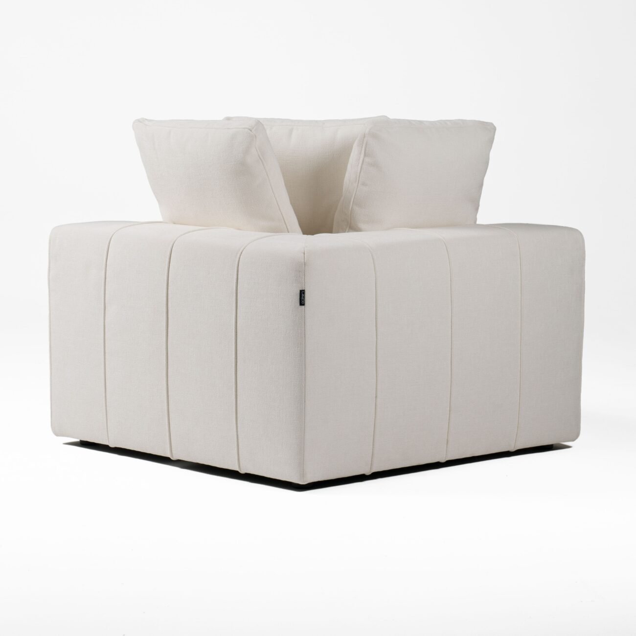 Divani Casa Vicki - Modern Off-White Fabric Modular Corner Seat - Image 3