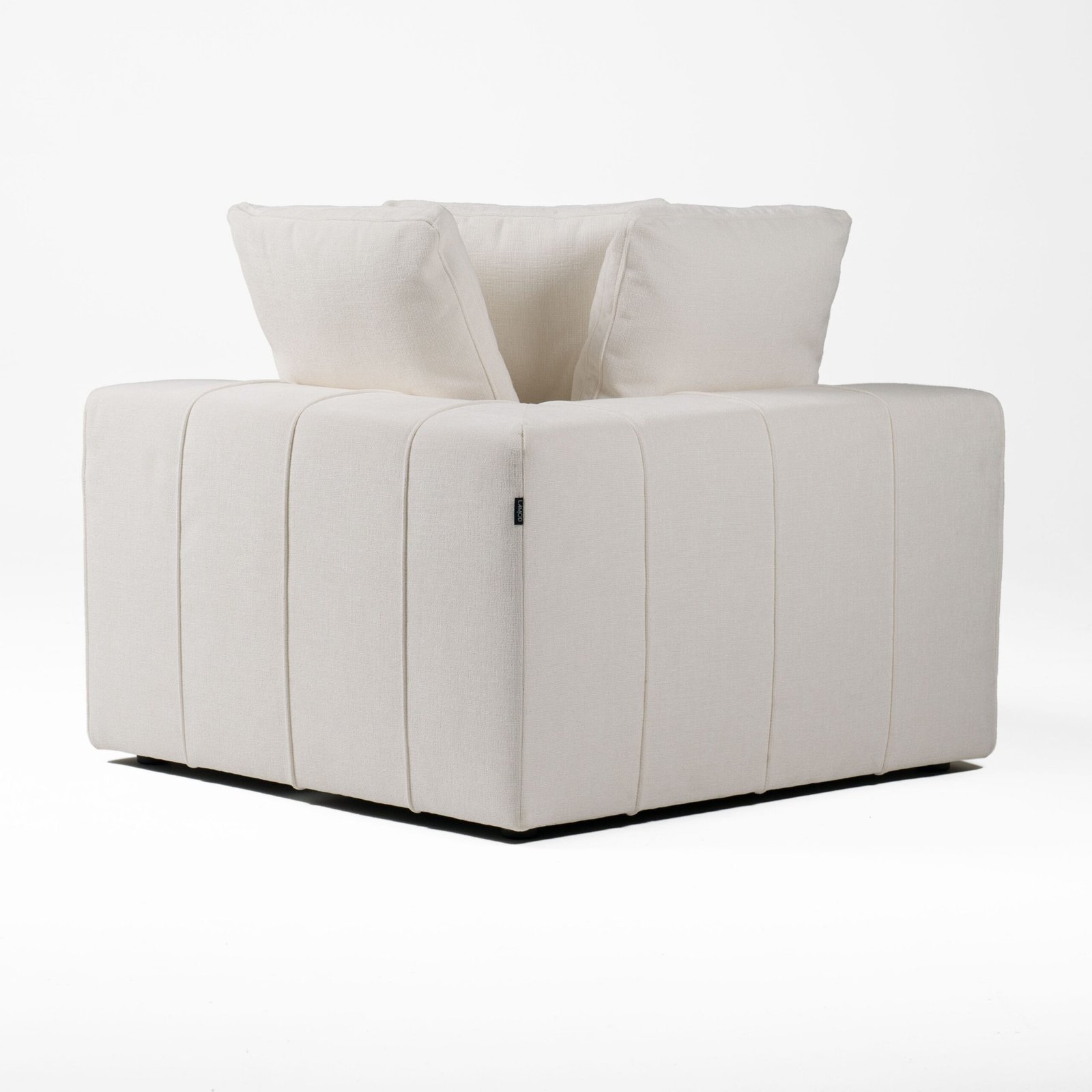 Divani Casa Vicki - Modern Off-White Fabric Modular Corner Seat - Image 3