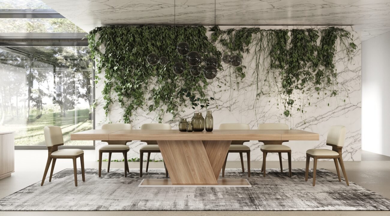 Nova Domus Victoria - Italian Modern Walnut Caracalla Extendable Dining Table - Image 2