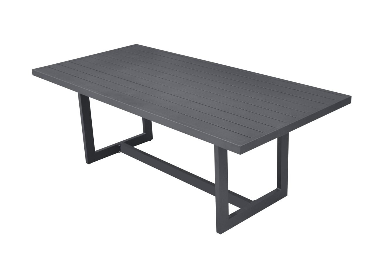Renava Wake - Modern Dark Charcoal Outdoor Dining Table - Image 3