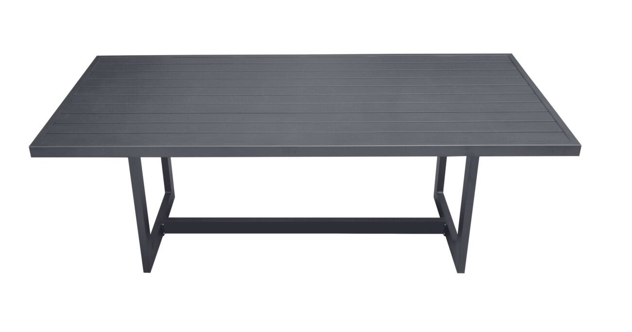 Renava Wake - Modern Dark Charcoal Outdoor Dining Table - Image 5