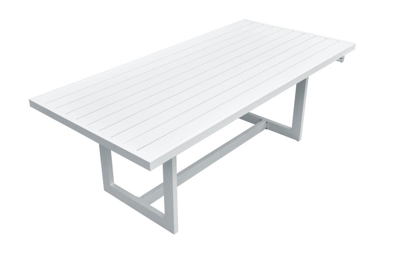 Renava Wake + Kayak - Modern Outdoor Off-White Dining Table Set - Image 3