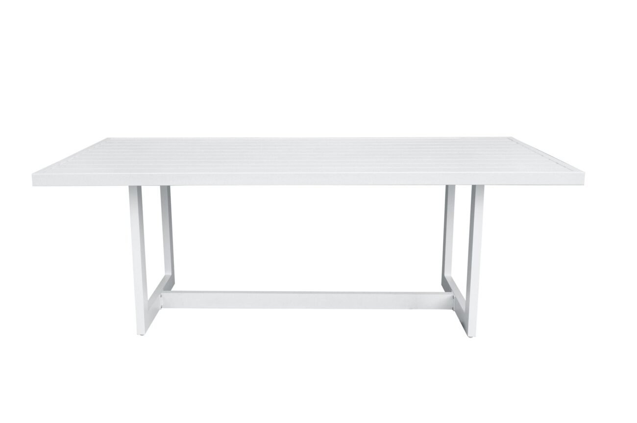 Renava Wake + Kayak - Modern Outdoor Off-White Dining Table Set - Image 5
