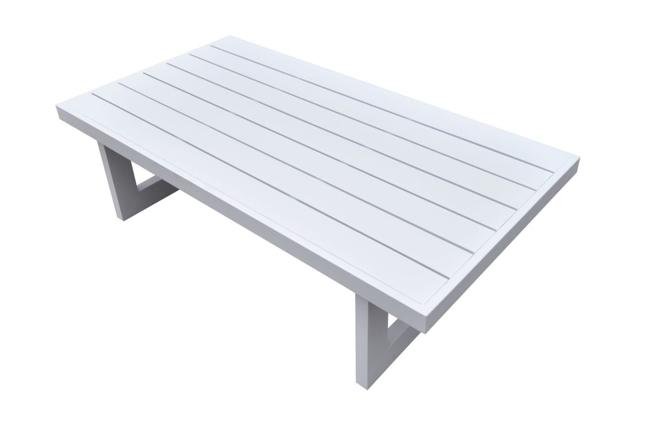Renava Wake - Modern White Outdoor Coffee Table - Image 4