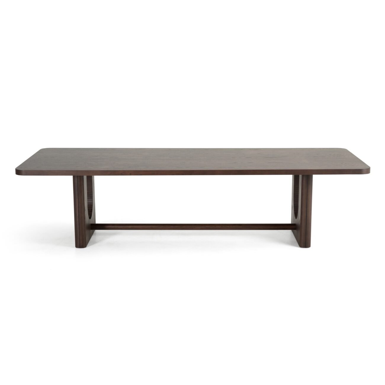 Modrest Walz - Modern Brown Oak Rectangular Dining Table - Image 2