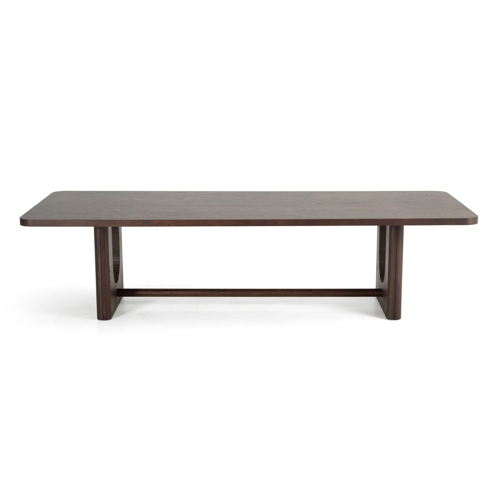 Modrest Walz - Modern Brown Oak Rectangular Dining Table - Image 2