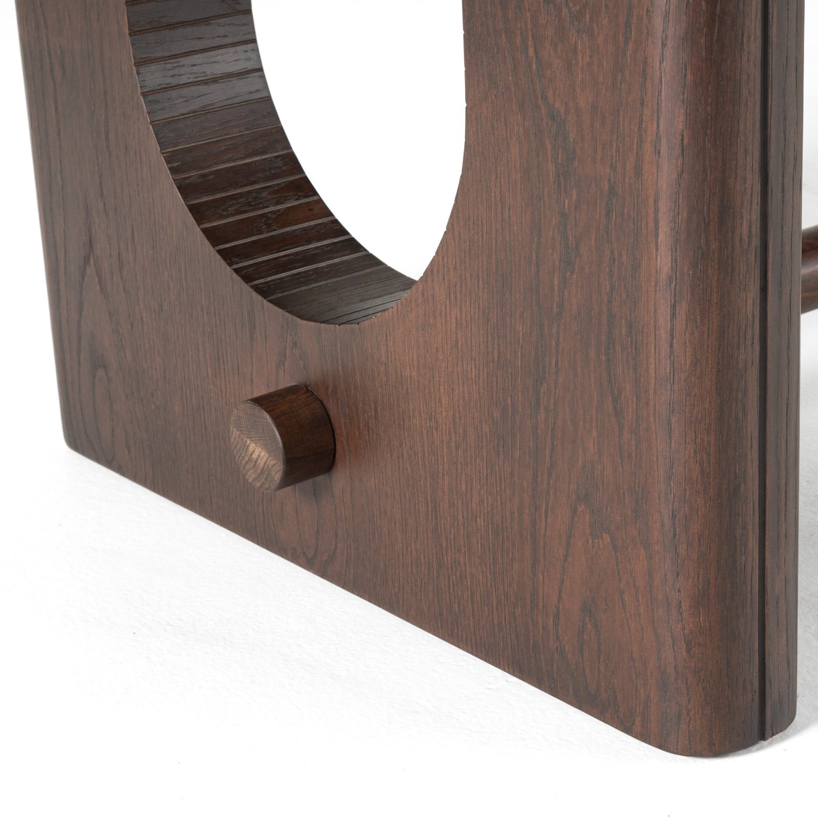 Modrest Walz - Modern Brown Oak Rectangular Dining Table - Image 3