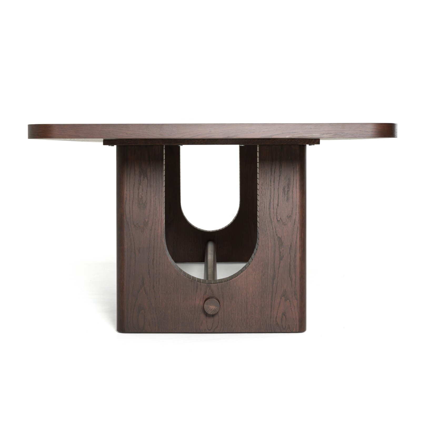 Modrest Walz - Modern Brown Oak Rectangular Dining Table - Image 4