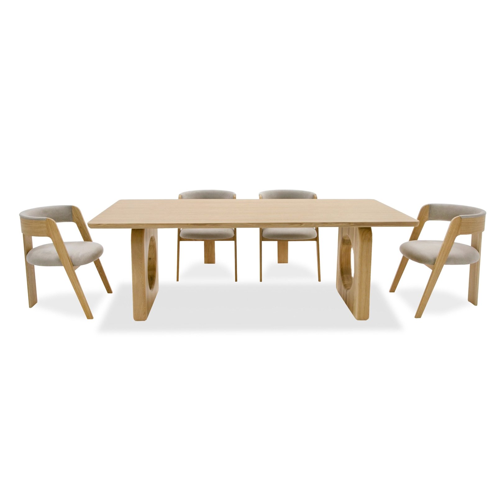 Modrest Washington - Modern Natural Oak Rectangular Dining Table - Image 2