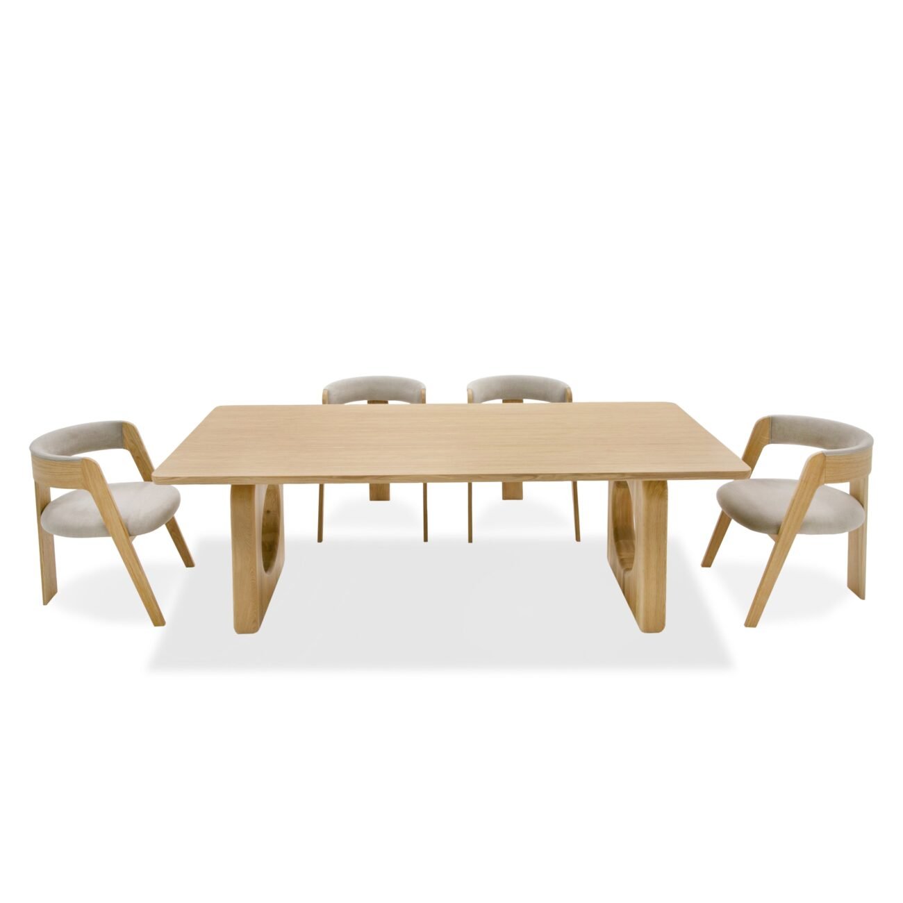 Modrest Washington - Modern Natural Oak Rectangular Dining Table - Image 3