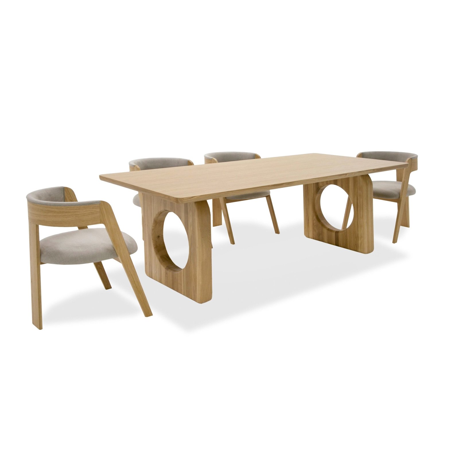 Modrest Washington - Modern Natural Oak Rectangular Dining Table - Image 4