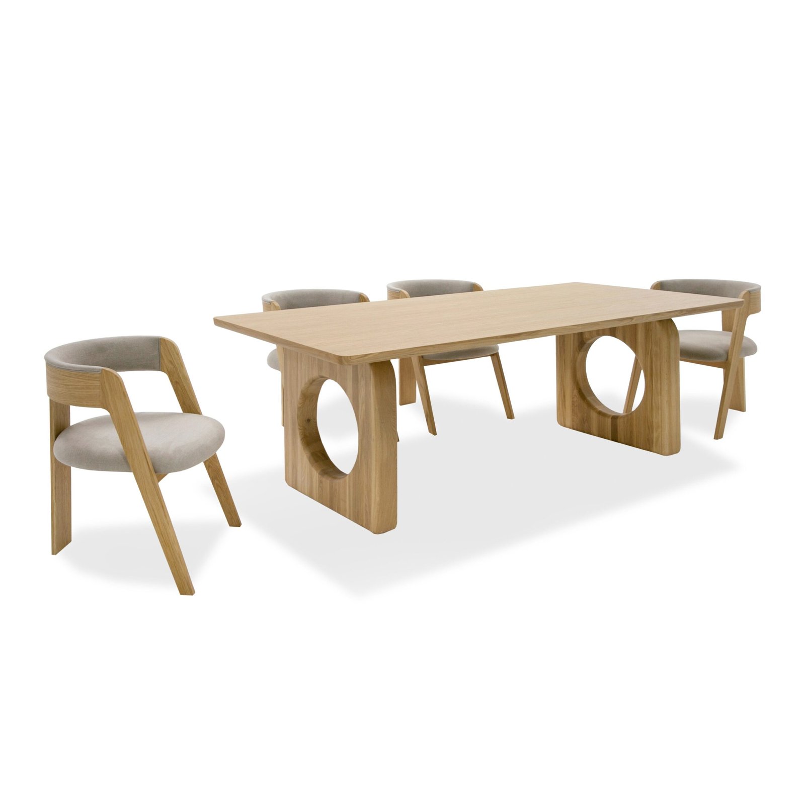 Modrest Washington - Modern Natural Oak Rectangular Dining Table - Image 5