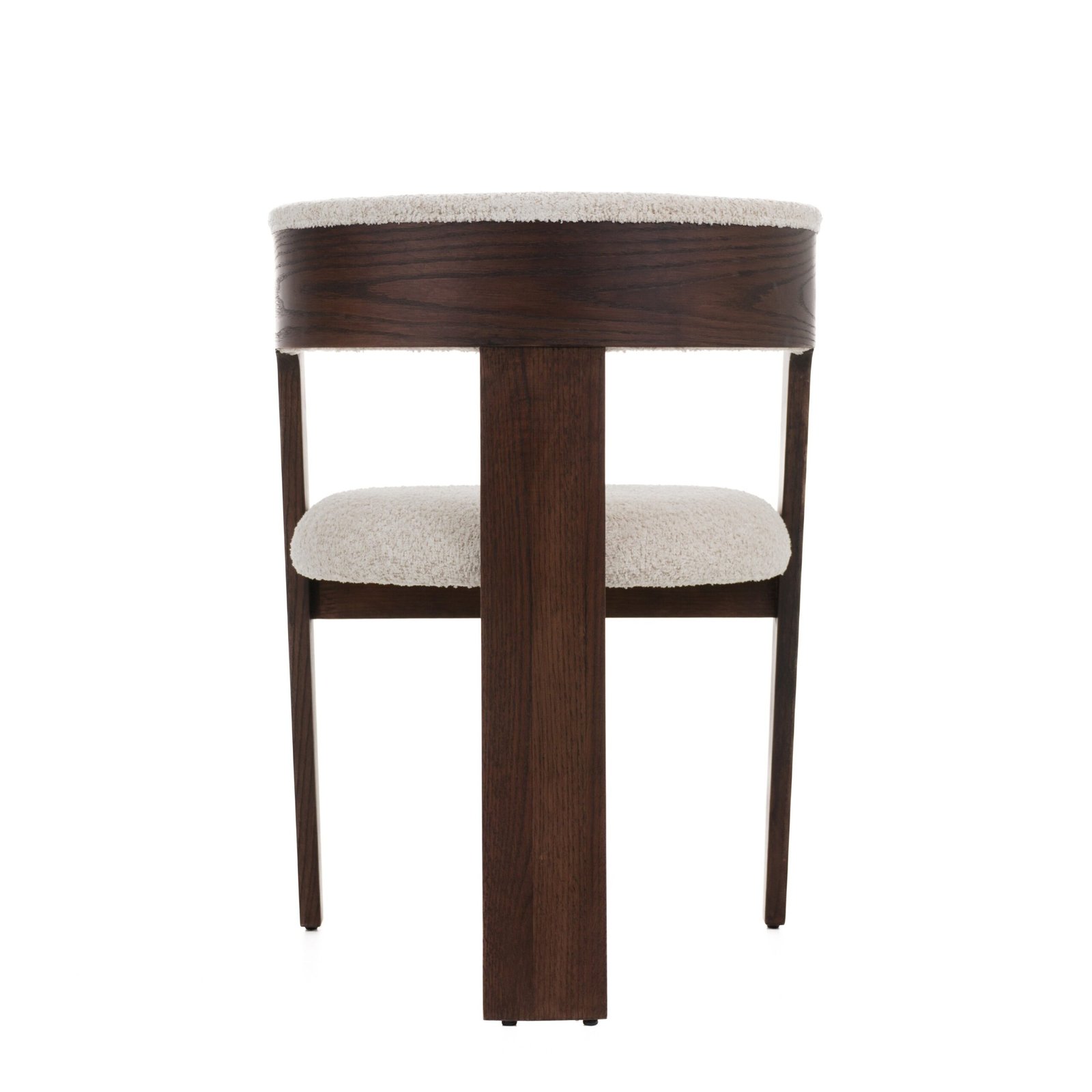 Modrest Washington - Modern Cream Fabric + Brown Oak Dining Chair (Set of 2) - Image 5