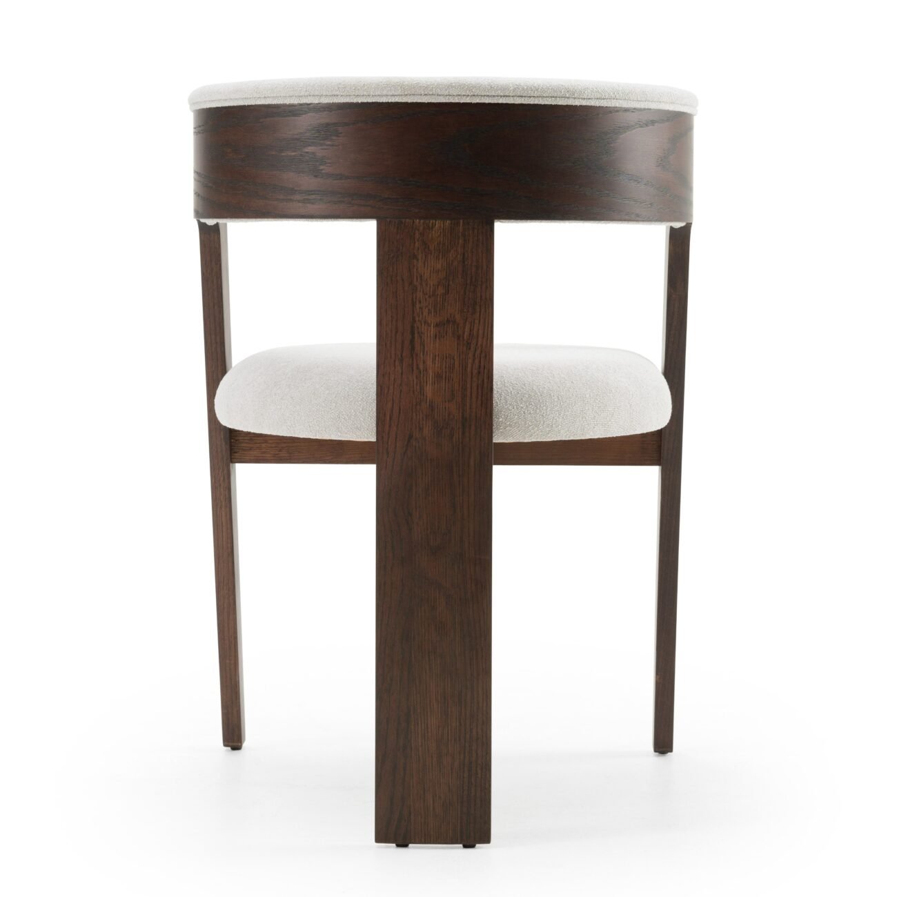 Modrest Washington - Modern Off-White Fabric + Brown Oak Dining Chair (Set of 2) - Image 5