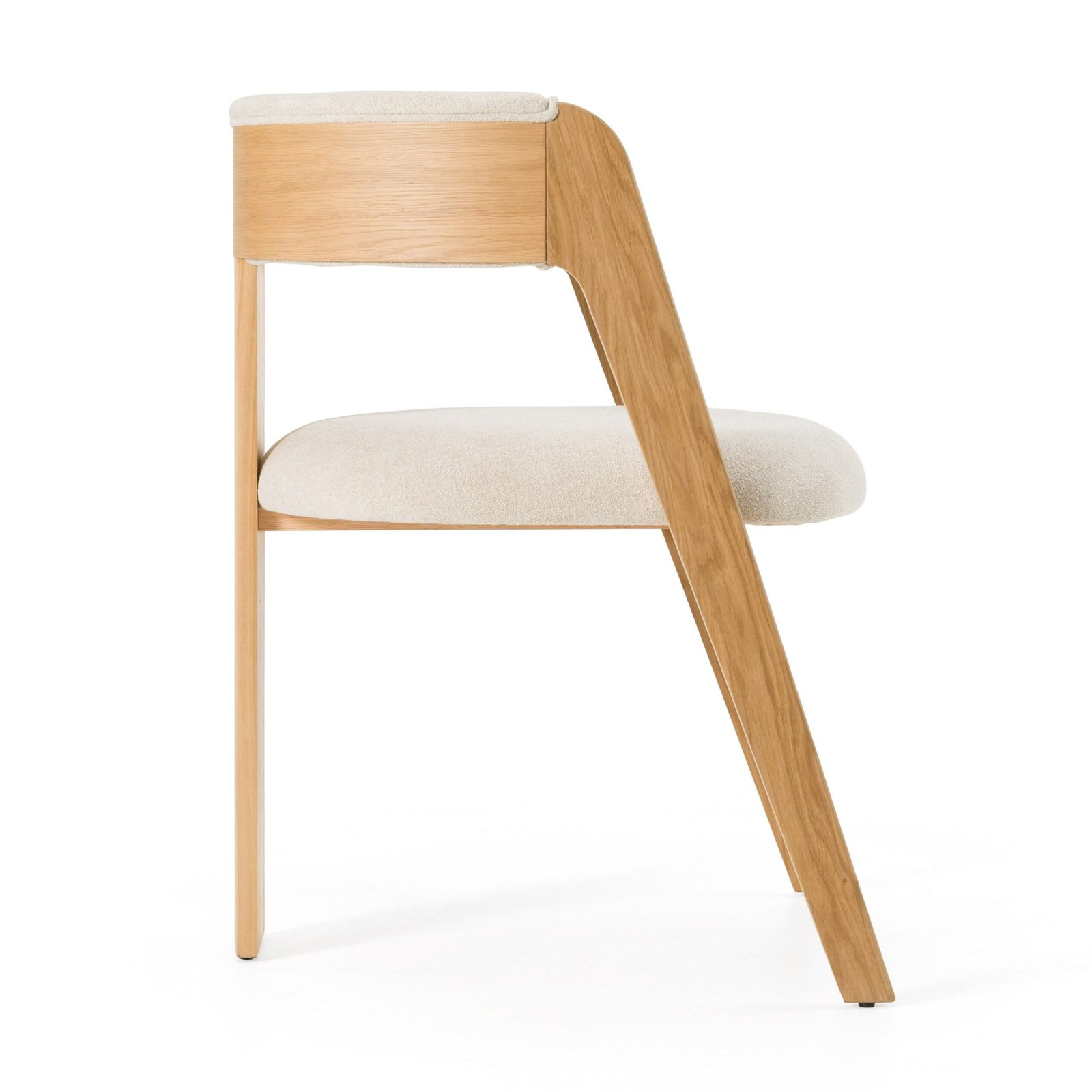 Modrest Washington - Modern Beige Fabric + White Oak Dining Chair (Set of 2) - Image 3