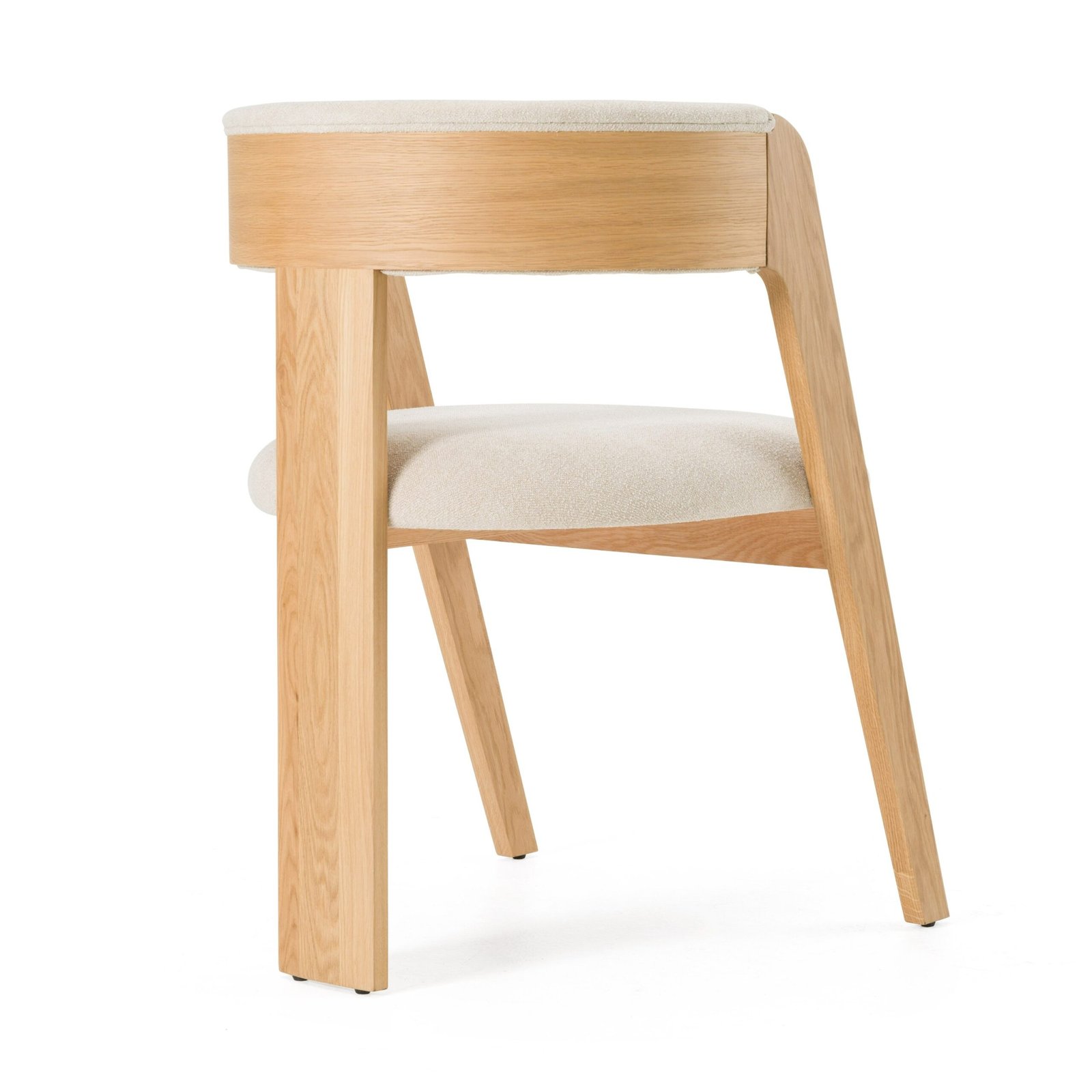Modrest Washington - Modern Beige Fabric + White Oak Dining Chair (Set of 2) - Image 5