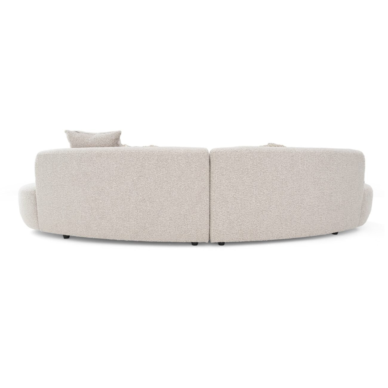 Divani Casa Weldon - Modern Grey Fabric Curved Sectional - Image 4