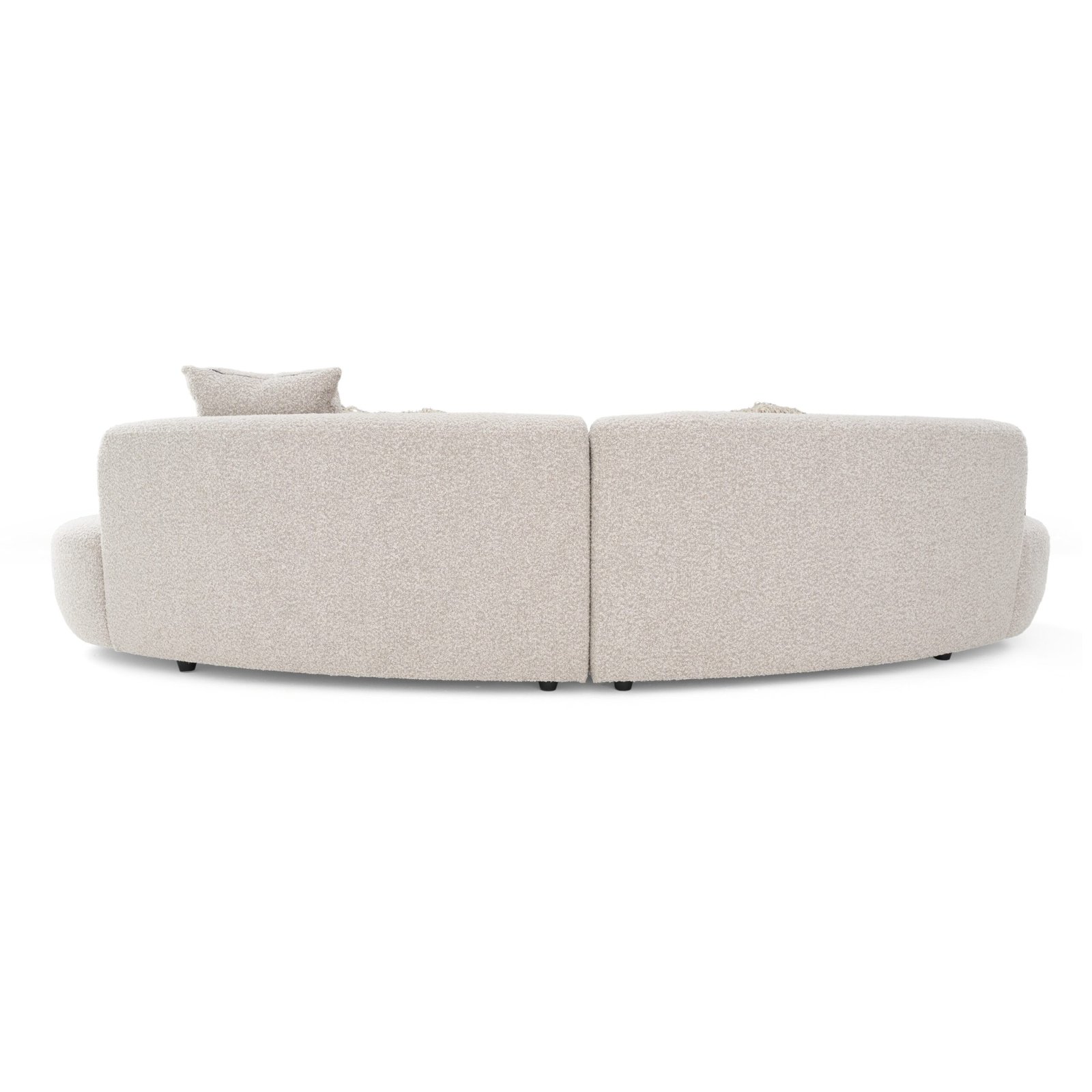 Divani Casa Weldon - Modern Grey Fabric Curved Sectional - Image 4