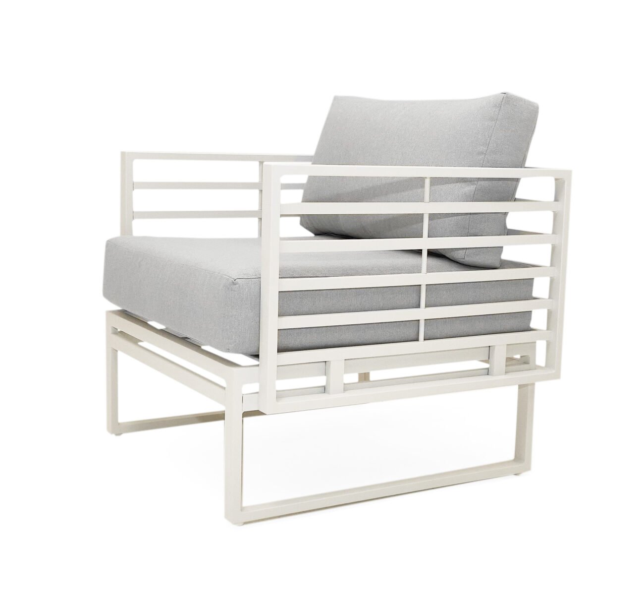Renava Wharf - Outdoor Light Grey and White Sofa Set - Image 5