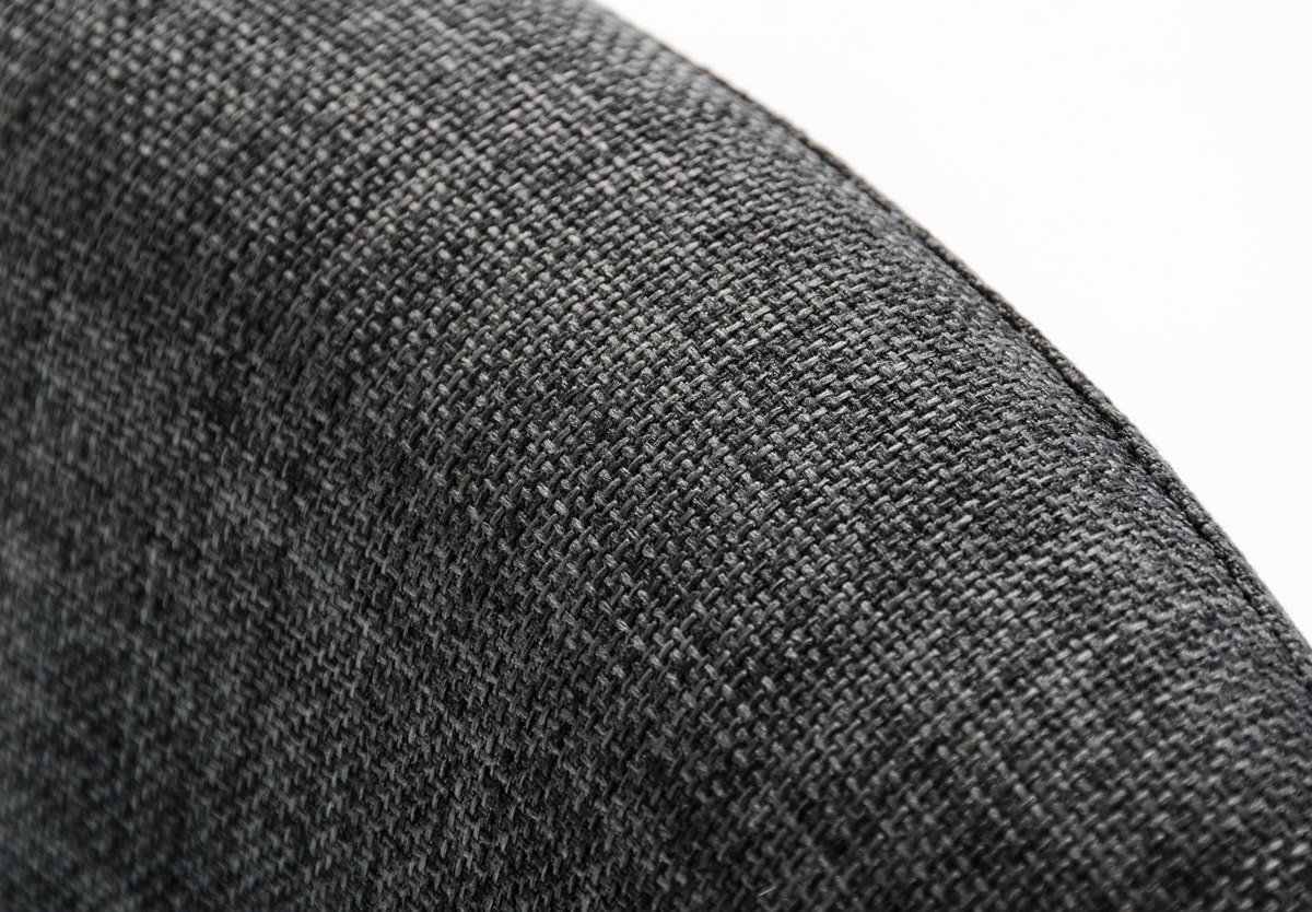 Modrest Williamette Mid-Century Dark Grey Fabric Bar Stool - Image 2