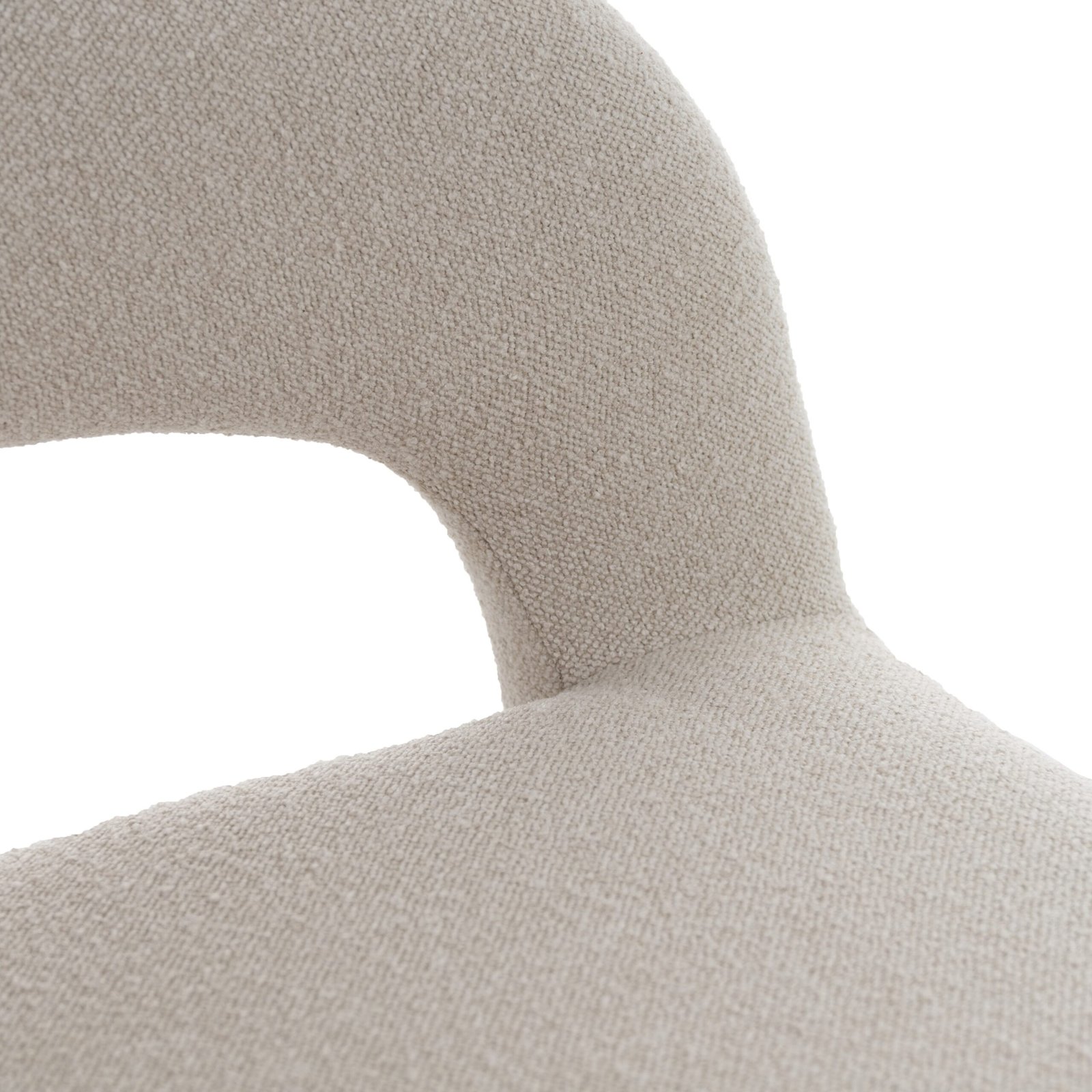 Modrest Worley - Modern Beige Fabric + Gold Swivel Accent Chair - Image 5