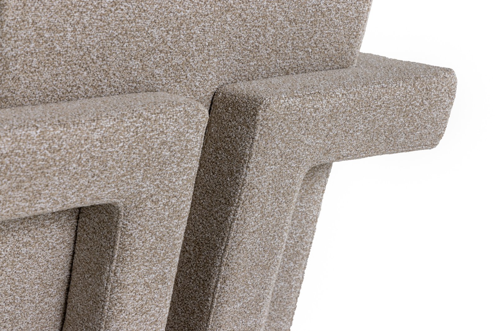 Modrest Wylie - Modern Beige Fabric Accent Chair - Image 3