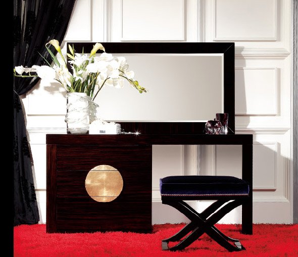 A&X Tuscany Ebony Vanity Table - Image 3