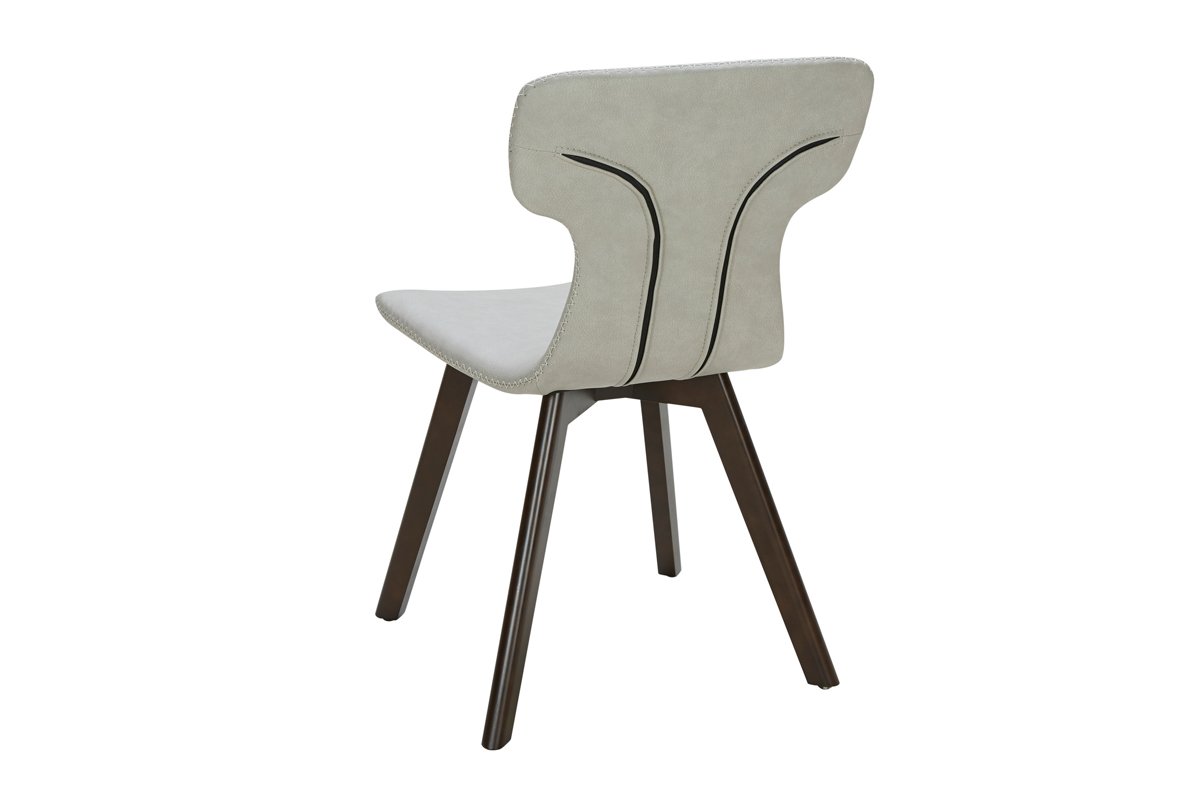 Zach - Modern Grey Eco-Leather Dining Chair (Set of 2) - Image 3