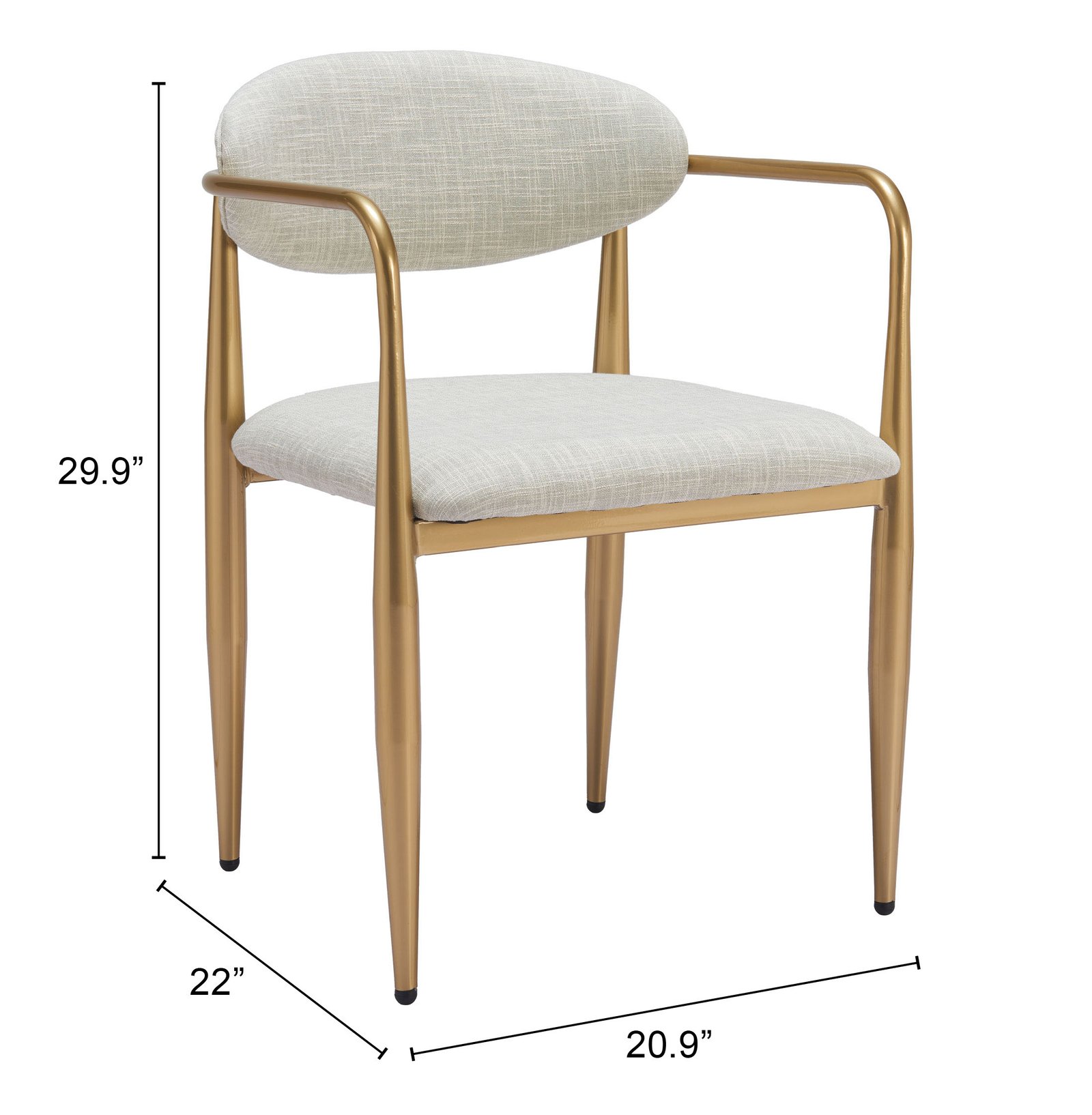 Zens Dining Chair (Set of 2) Quill Gray - Image 10