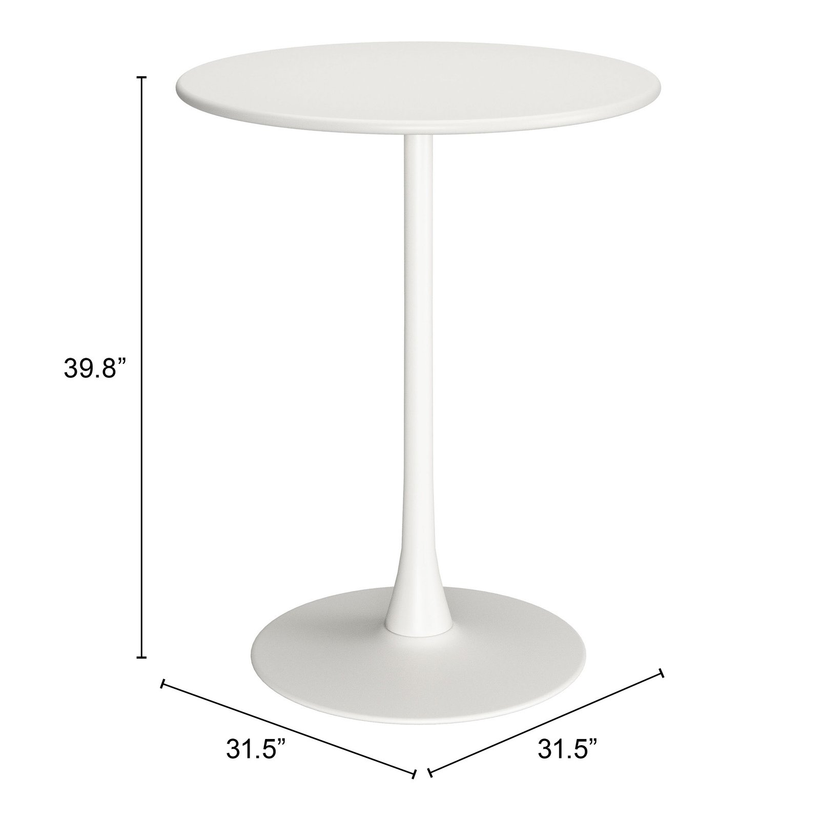Soleil Bar Table White - Image 10