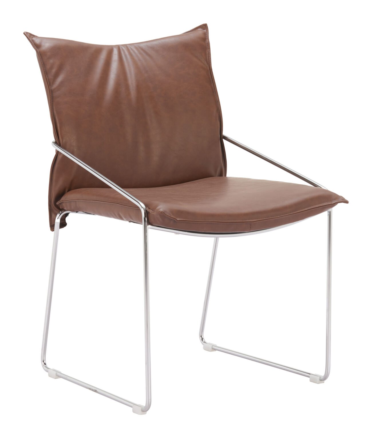 Pola Dining Chair (Set of 2) Brown - Image 6