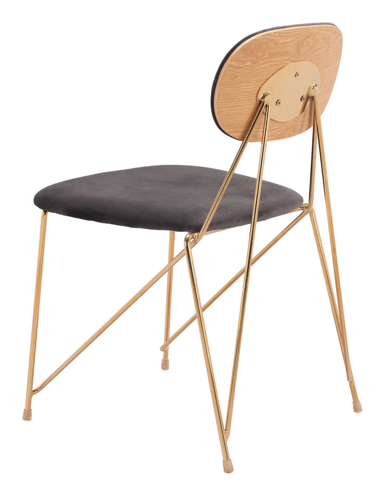 Georges Dining Chair (Set of 2) Gray & Gold - Image 7
