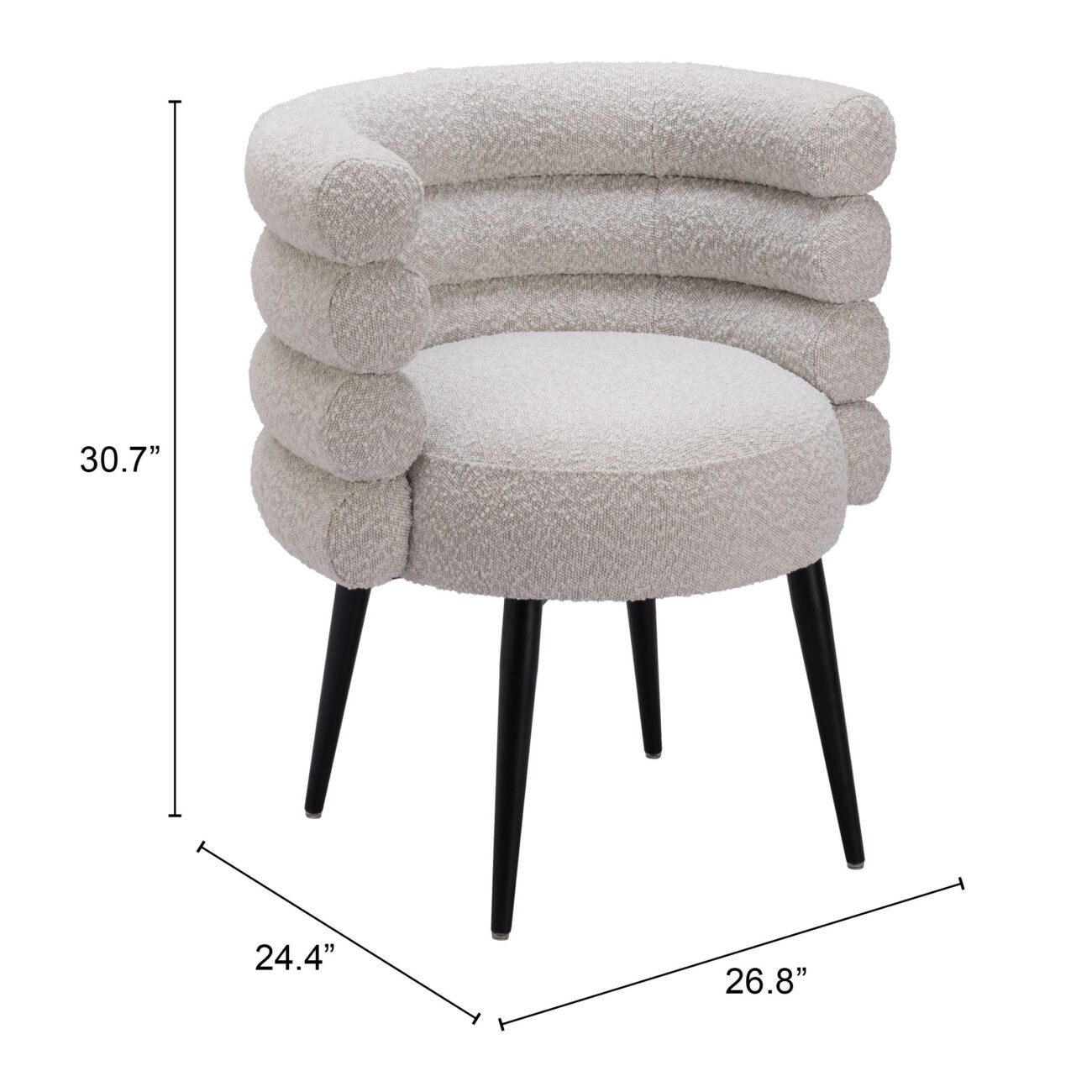 Grena Dining Chair Misty Gray - Image 9
