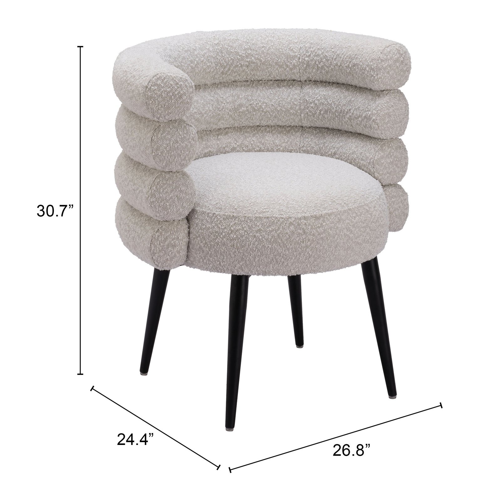 Grena Dining Chair Misty Gray - Image 9