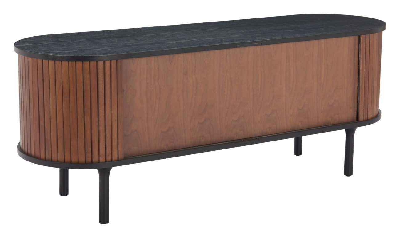 Koriana Entertainment Stand Black & Walnut - Image 6