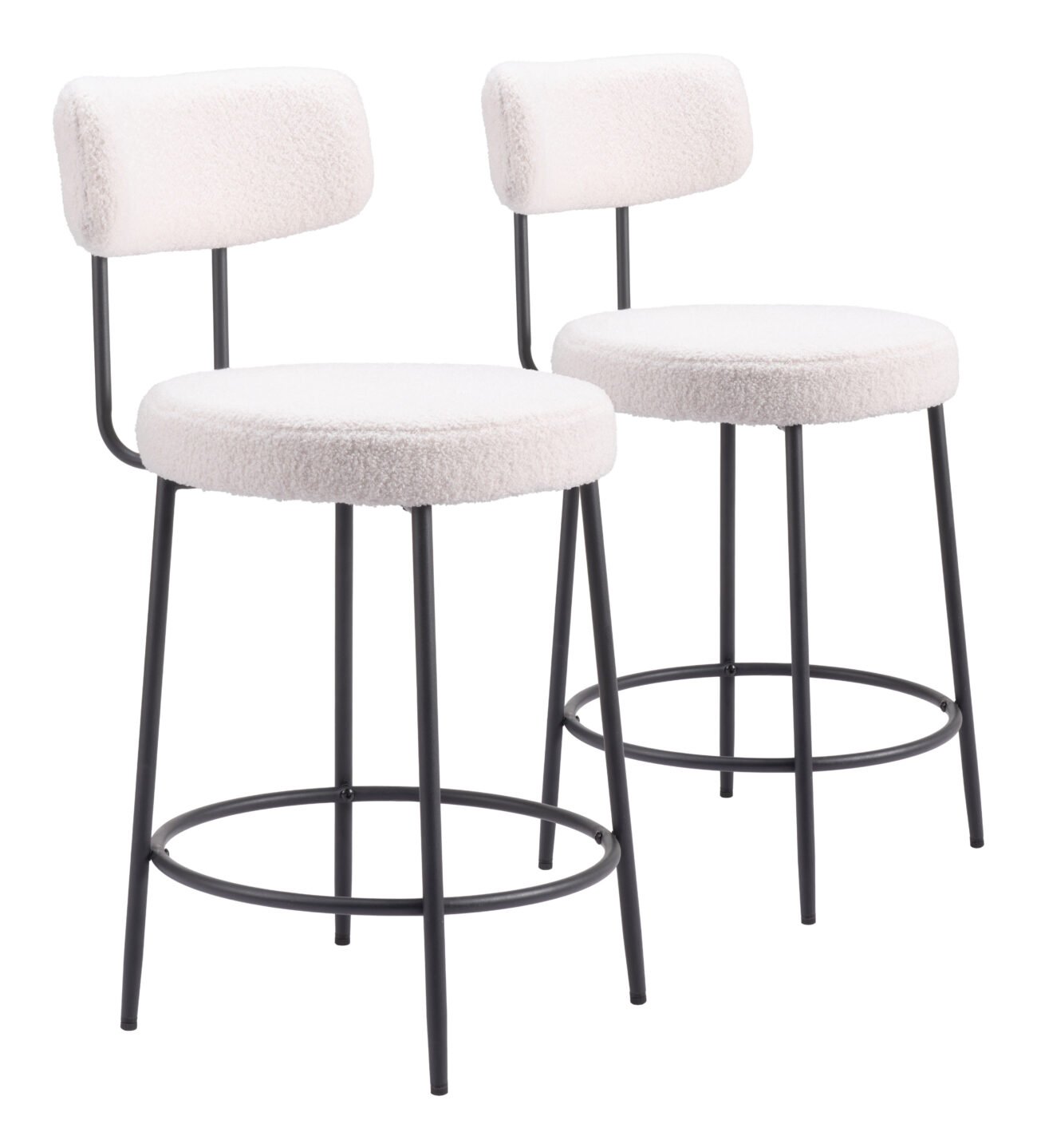 Blanca Counter Stool (Set of 2) Ivory - Image 11