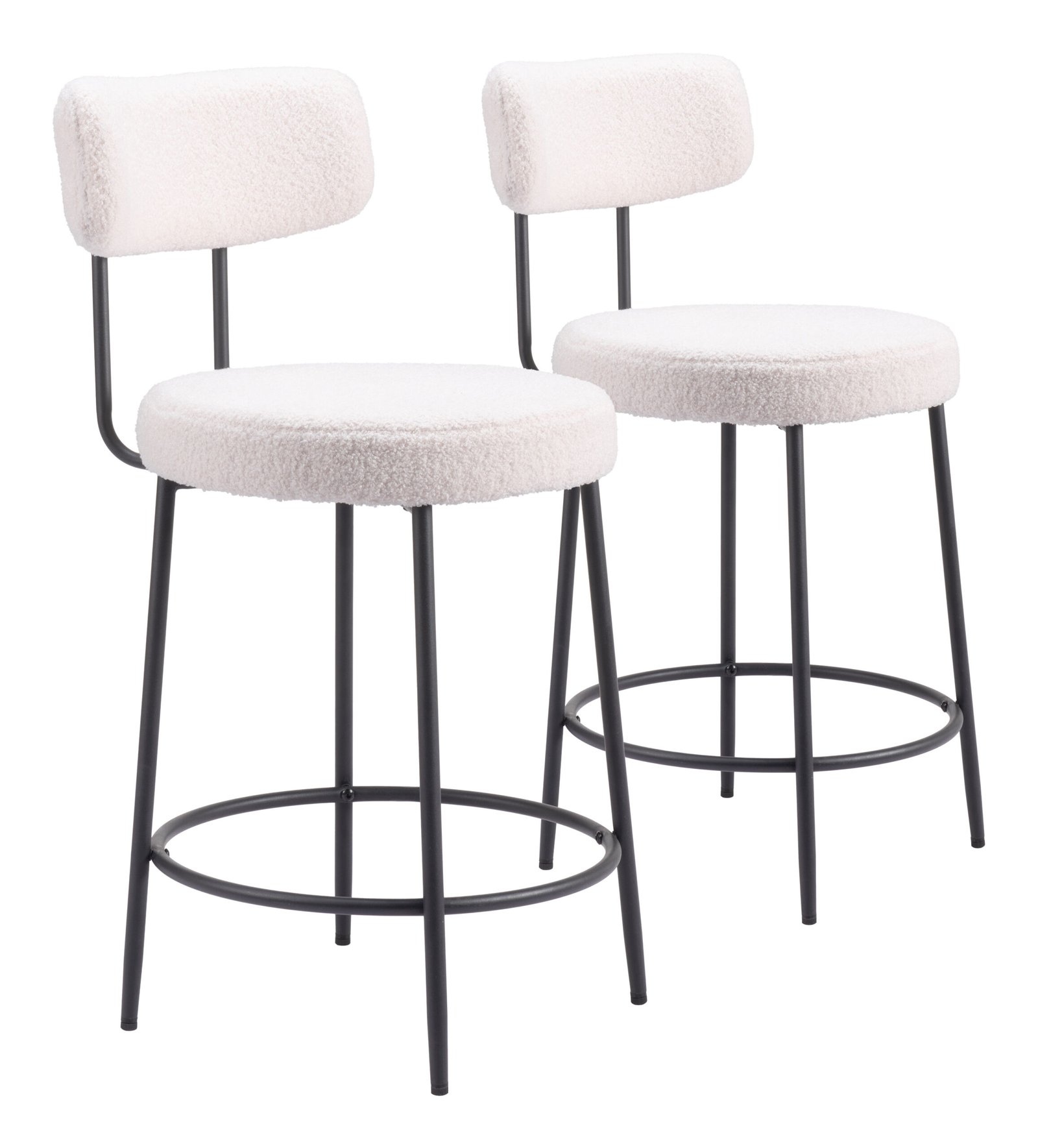 Blanca Counter Stool (Set of 2) Ivory - Image 11