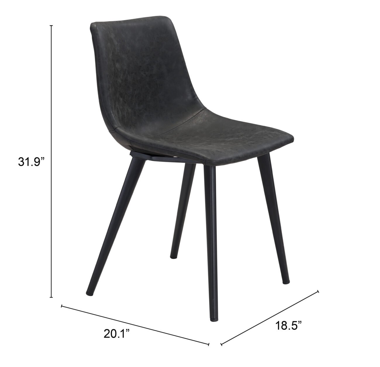 Daniel Dining Chair (Set of 2) Vintage Black - Image 11