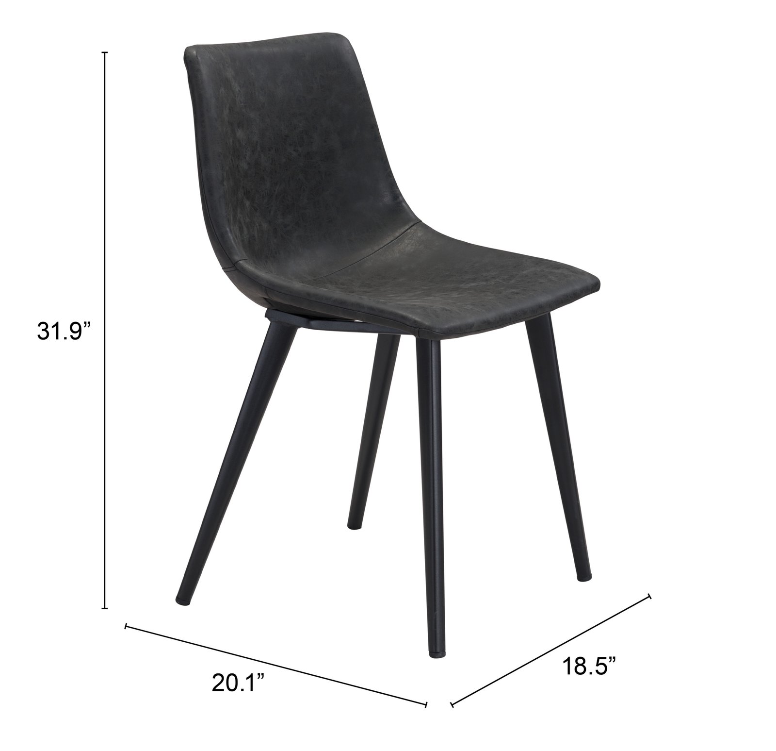 Daniel Dining Chair (Set of 2) Vintage Black - Image 11