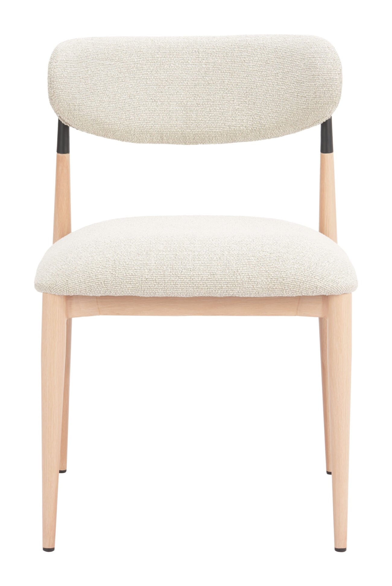 Equinox Armless Dining Chair (Set of 2) Oyster Gray & Natural - Image 7