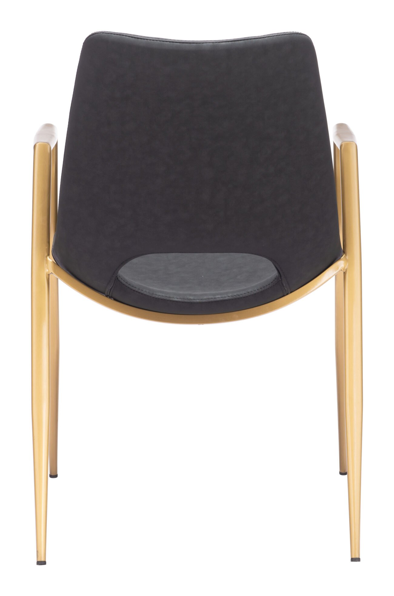 Desi Dining Chair (Set of 2) Black & Gold - Image 6
