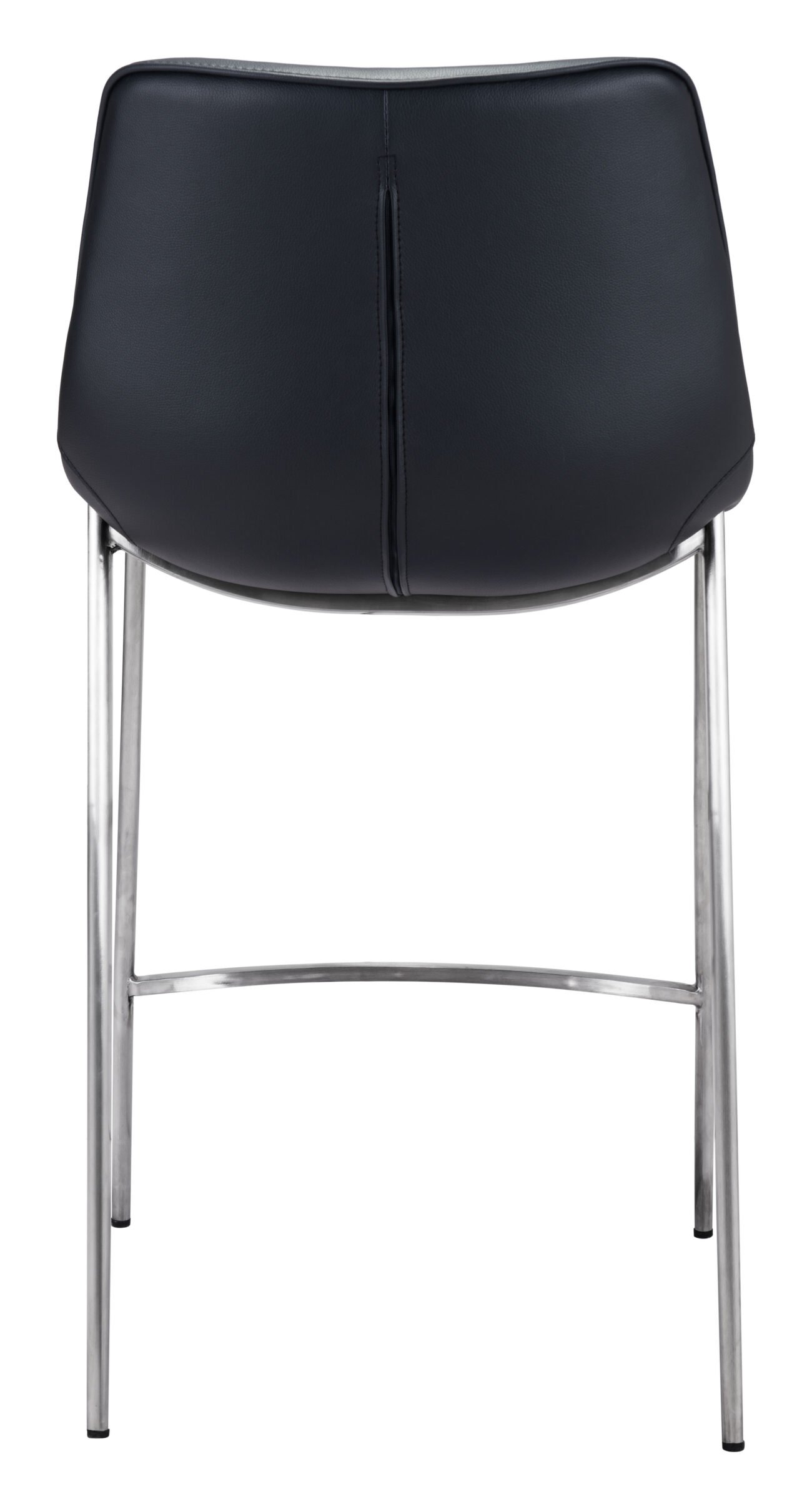 Magnus Counter Stool (Set of 2) Black & Silver - Image 5