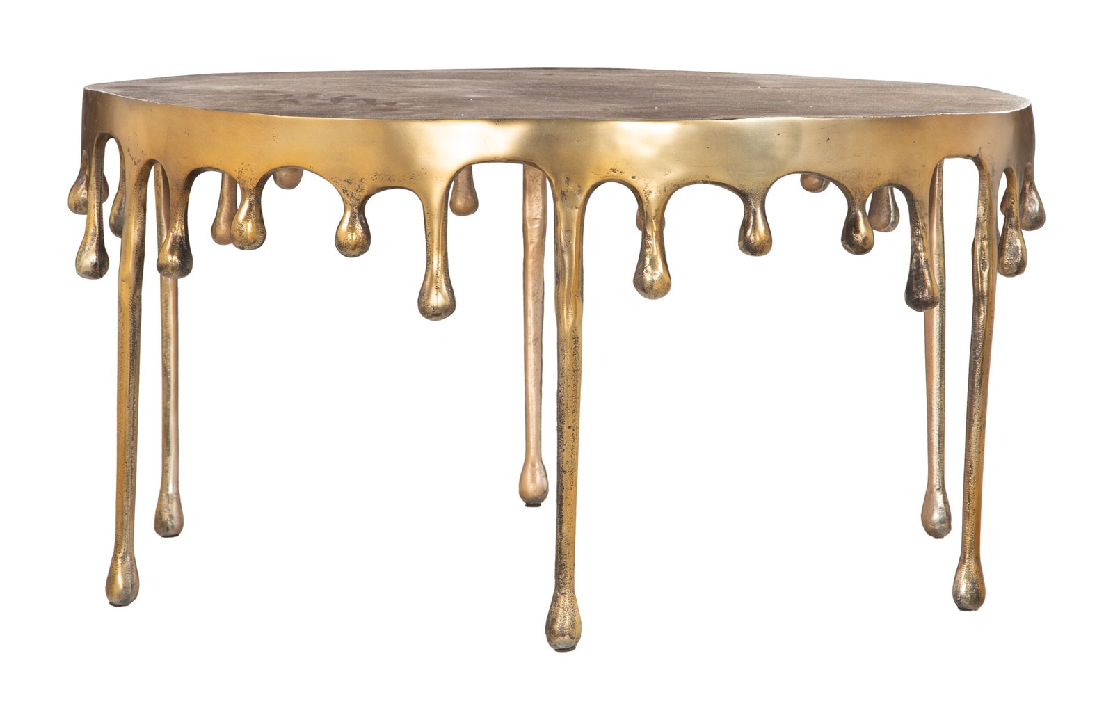 Drip Coffee Table Antique Brass - Image 3