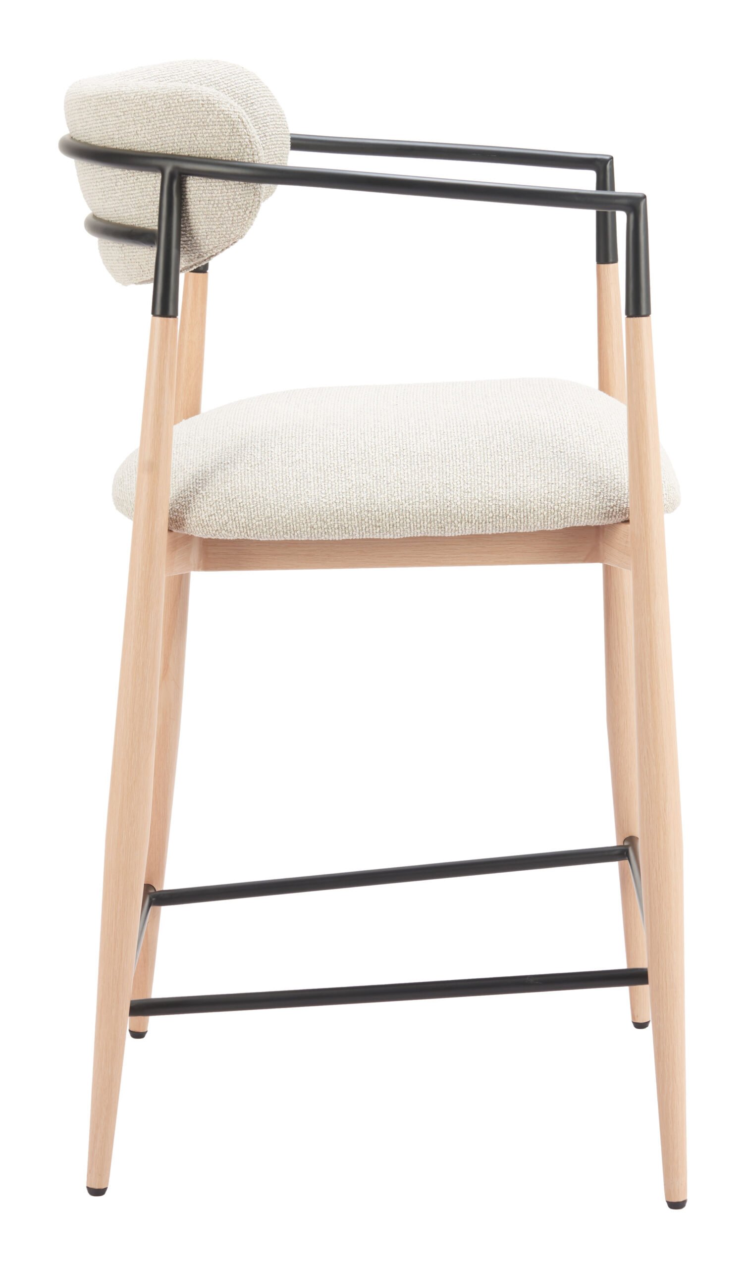 Equinox Counter Stool Oyster Gray & Natural - Image 2